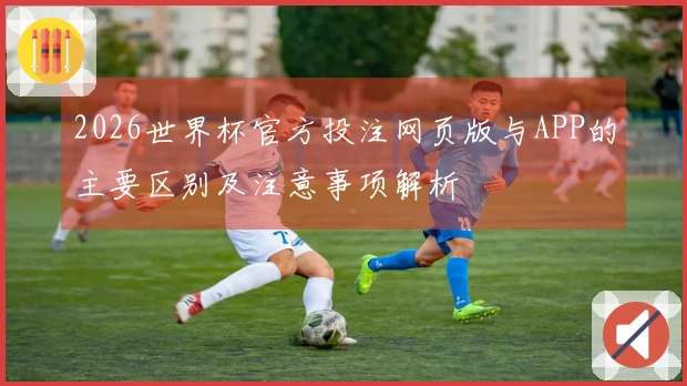 2026世界杯官方投注网页版与APP的主要区别及注意事项解析